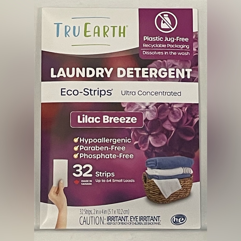 ✴️2/$20✴️ Tru Earth Eco-Friendly Laundry Strips - Lilac Breeze 32ct